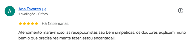 Depoimento de paciente